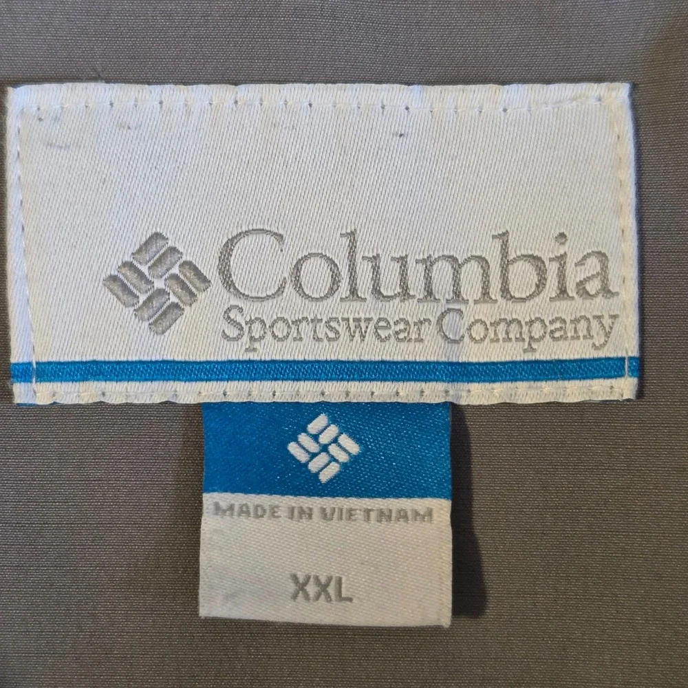Columbia Mens XXL Grey Softshell Jacket Fleece Lined Full Zip XM5098-010